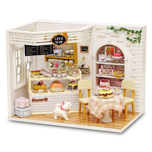 CUTE ROOM H - 014 DIY Cabin Hand-assembled Wooden Cake House Children Puzzle Toys