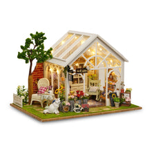 CUTE ROOM A - 063 DIY Cabin Hand-assembled Wooden Flower House Children Puzzle Toys